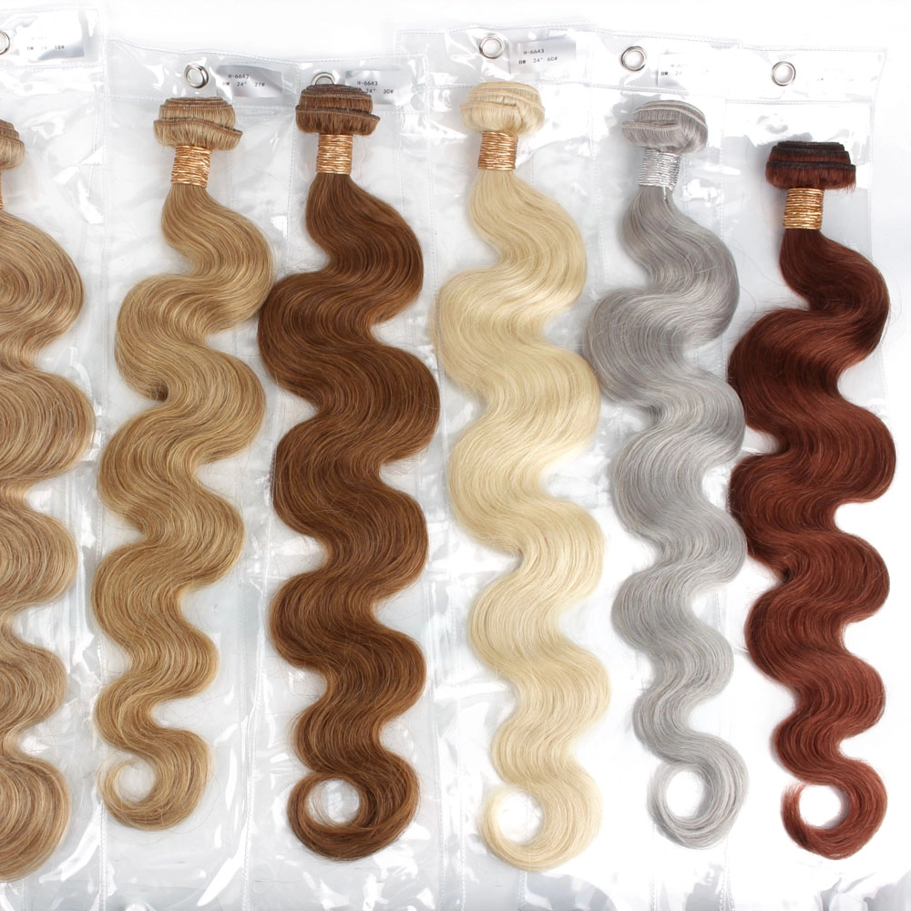 24inch Pre Colored Human Hair Bundles Body Wave Hair